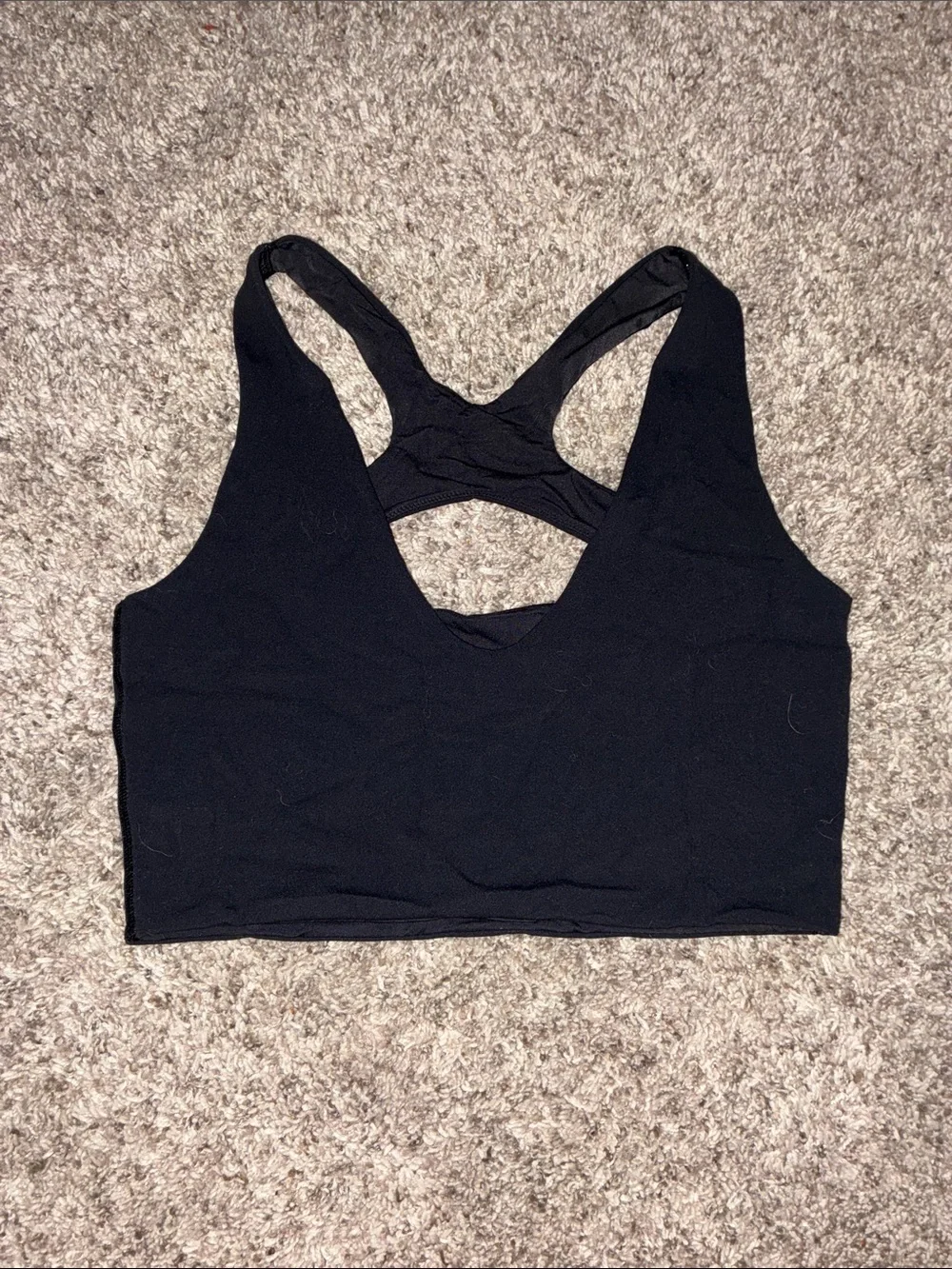 lululemon athletica Black Racerback Sports Bra
